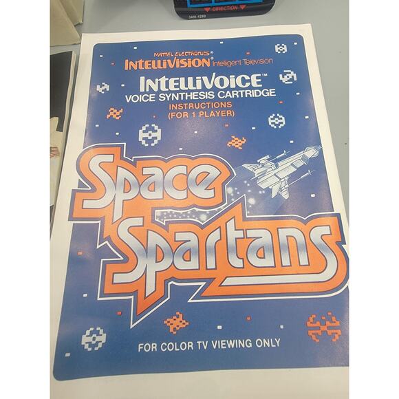1982 MatteI Intellivoice Space Spartans Voice Synthesis Game Intellivision, CIB - Picture 2 of 8